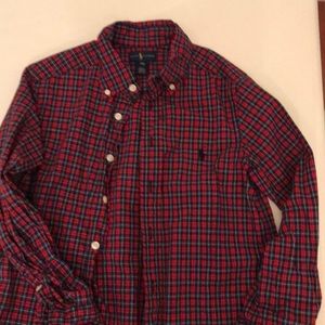 Ralph Lauren Boys Plaid Oxford Shirt